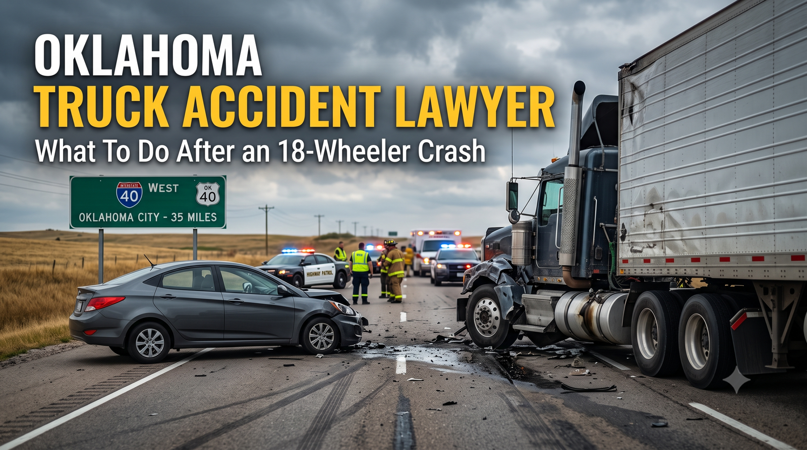Oklahoma truck accident lawyers and commercial rig crashes.